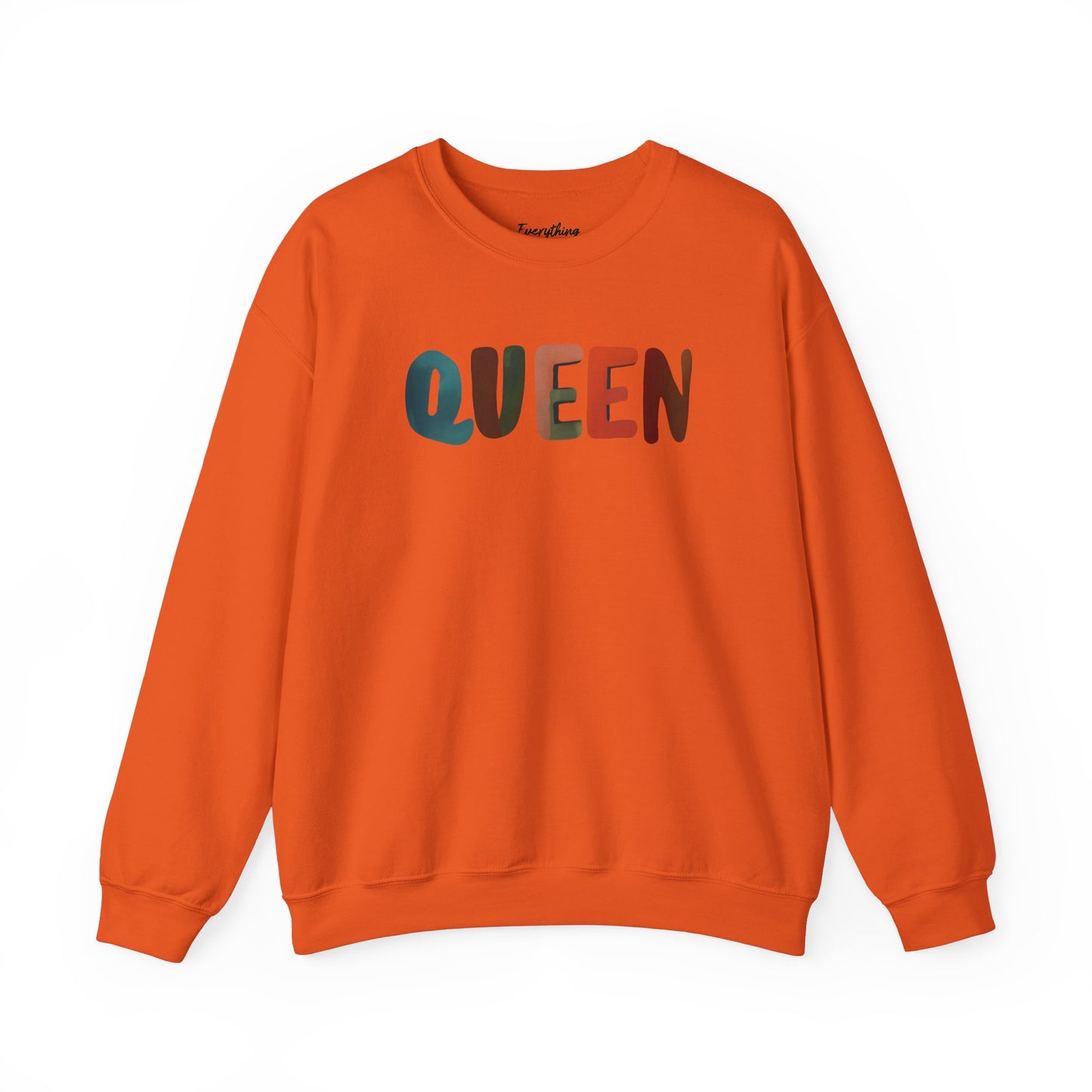 Queen (Mutlicolor Text) - Crewneck Sweatshirt