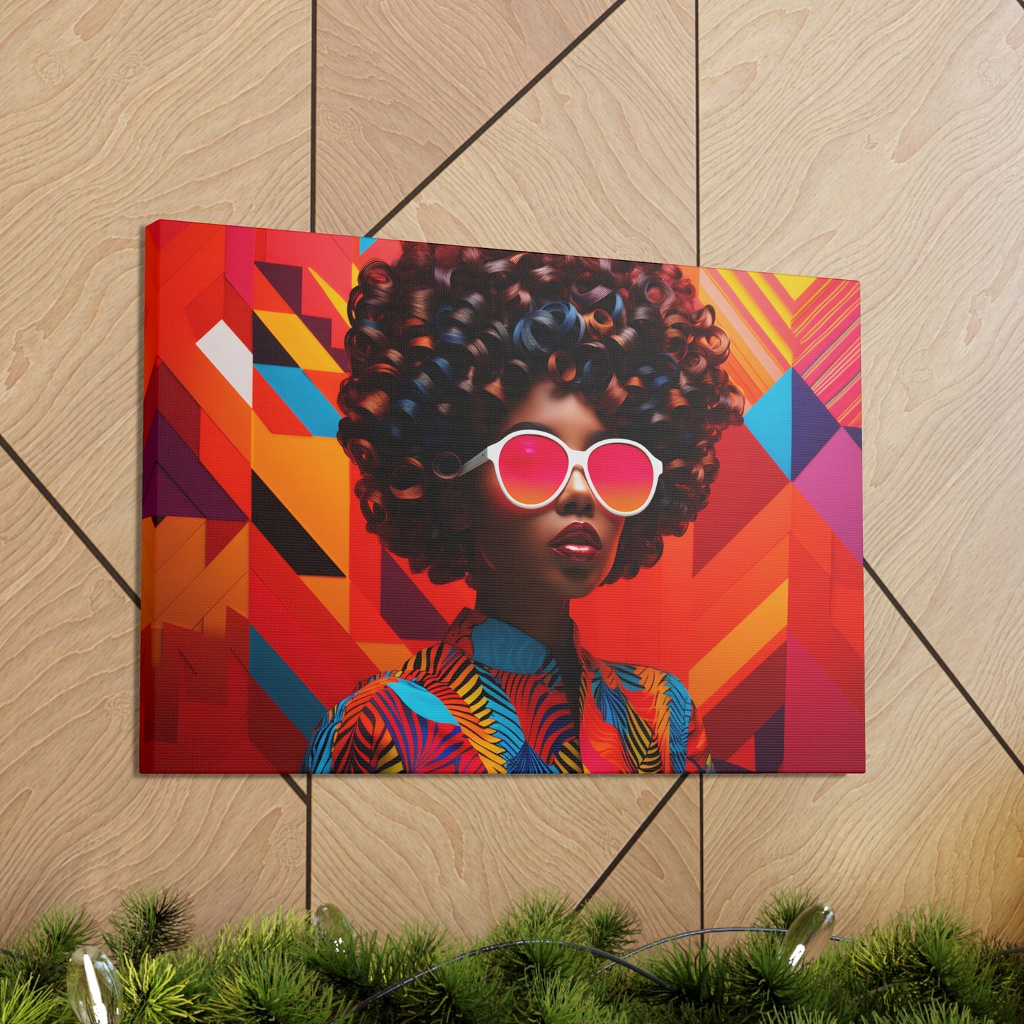 Chromatic Curls (Chantal) - Canvas Print