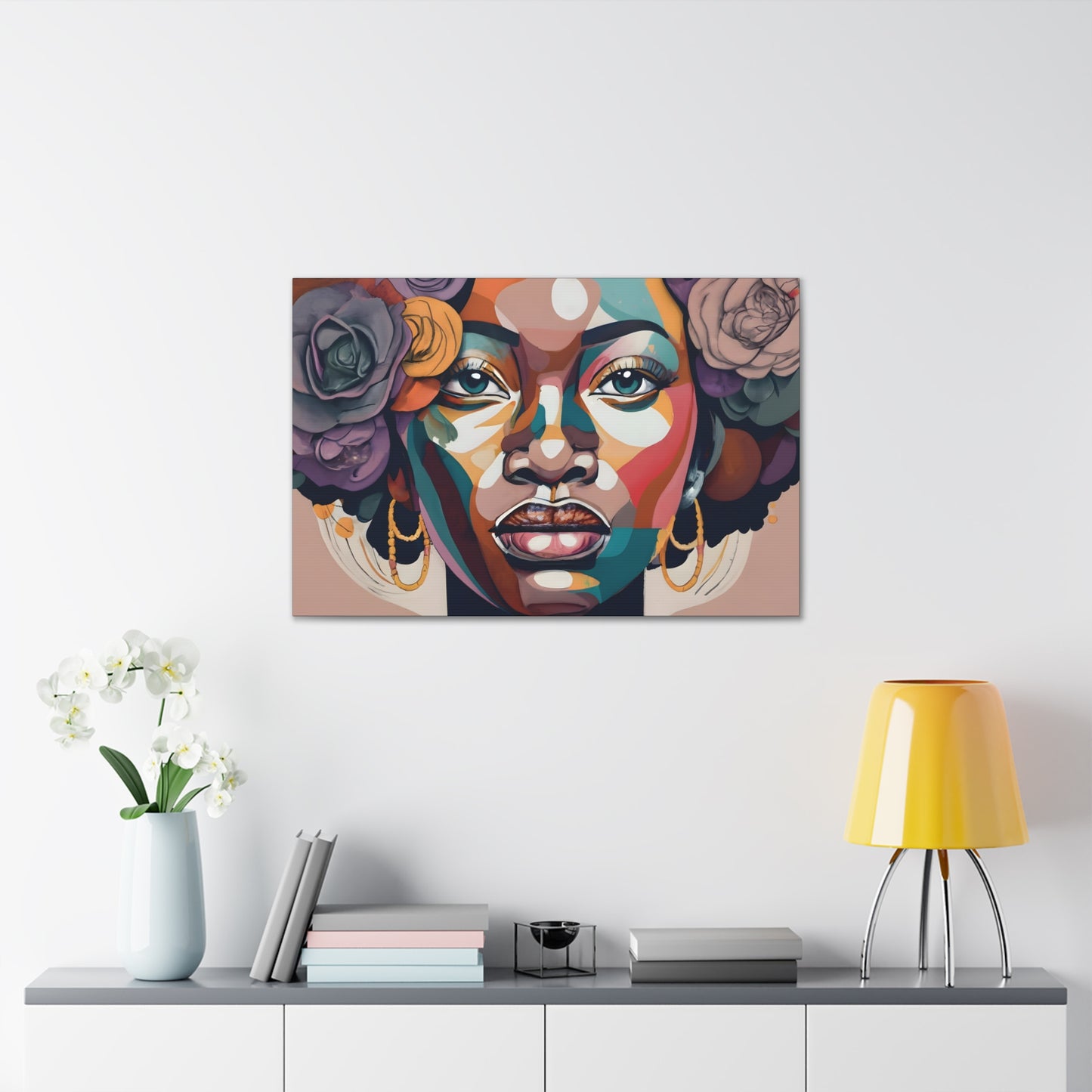 Abstract Africana (Jasmine) - Canvas Print