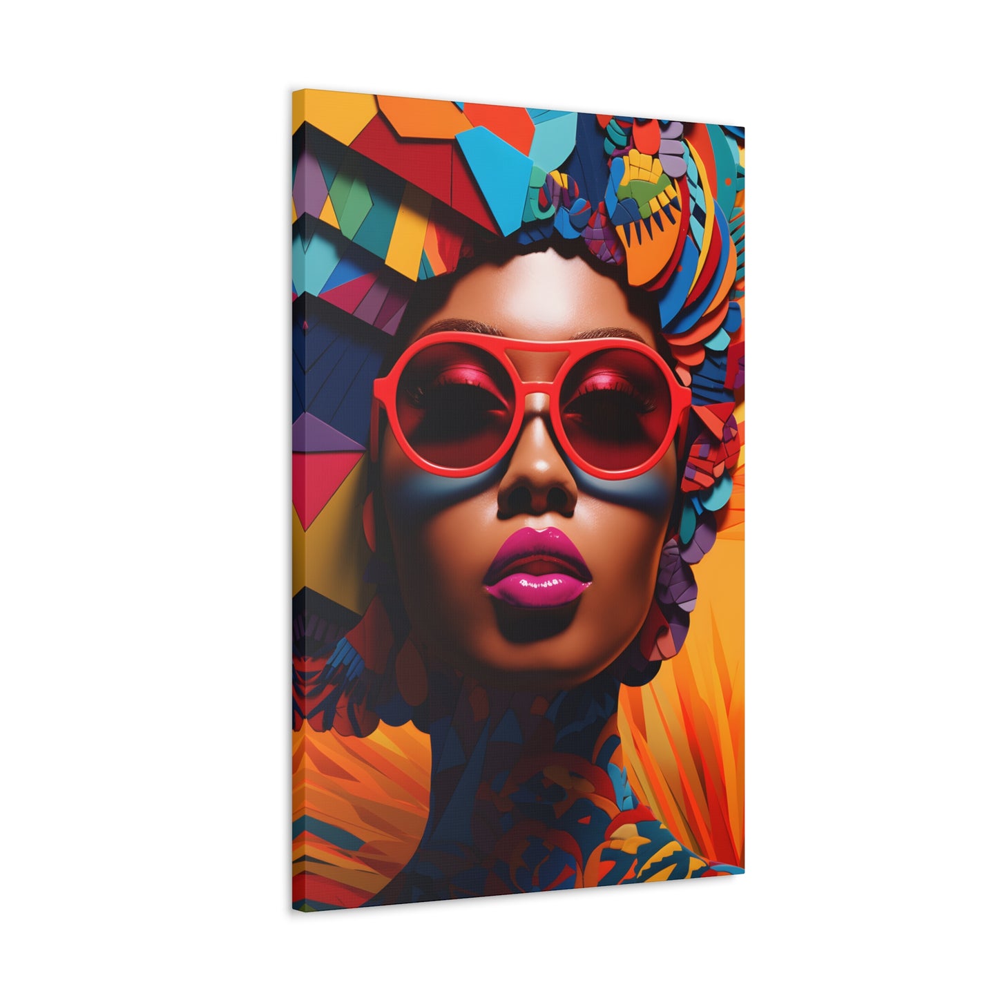 Kente Kouture (Safiya) - Canvas Print