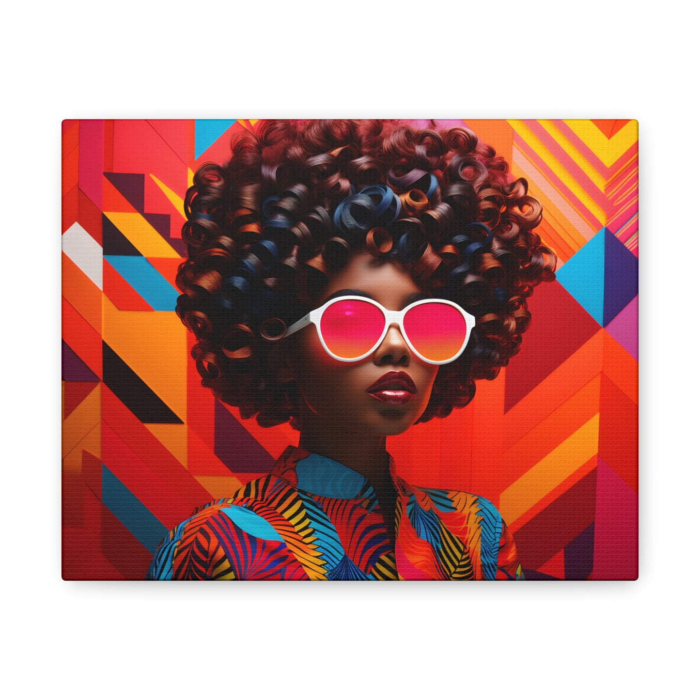 Chromatic Curls (Chantal) - Canvas Print