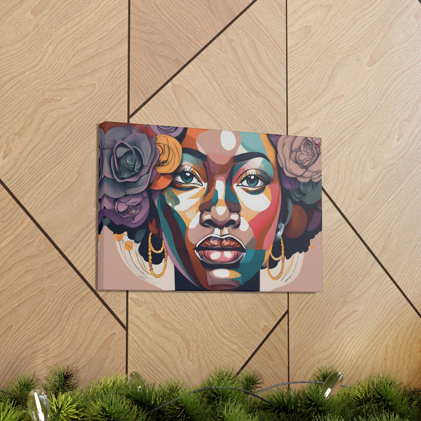 Abstract Africana (Jasmine) - Canvas Print