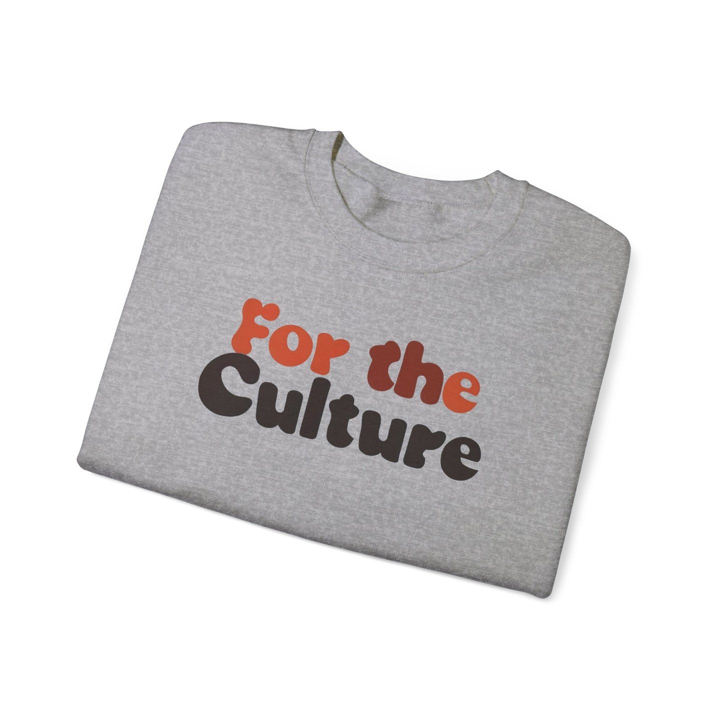 For The Culture (Melanated Text) - Unisex Heavy Blend™ Crewneck Sweatshirt