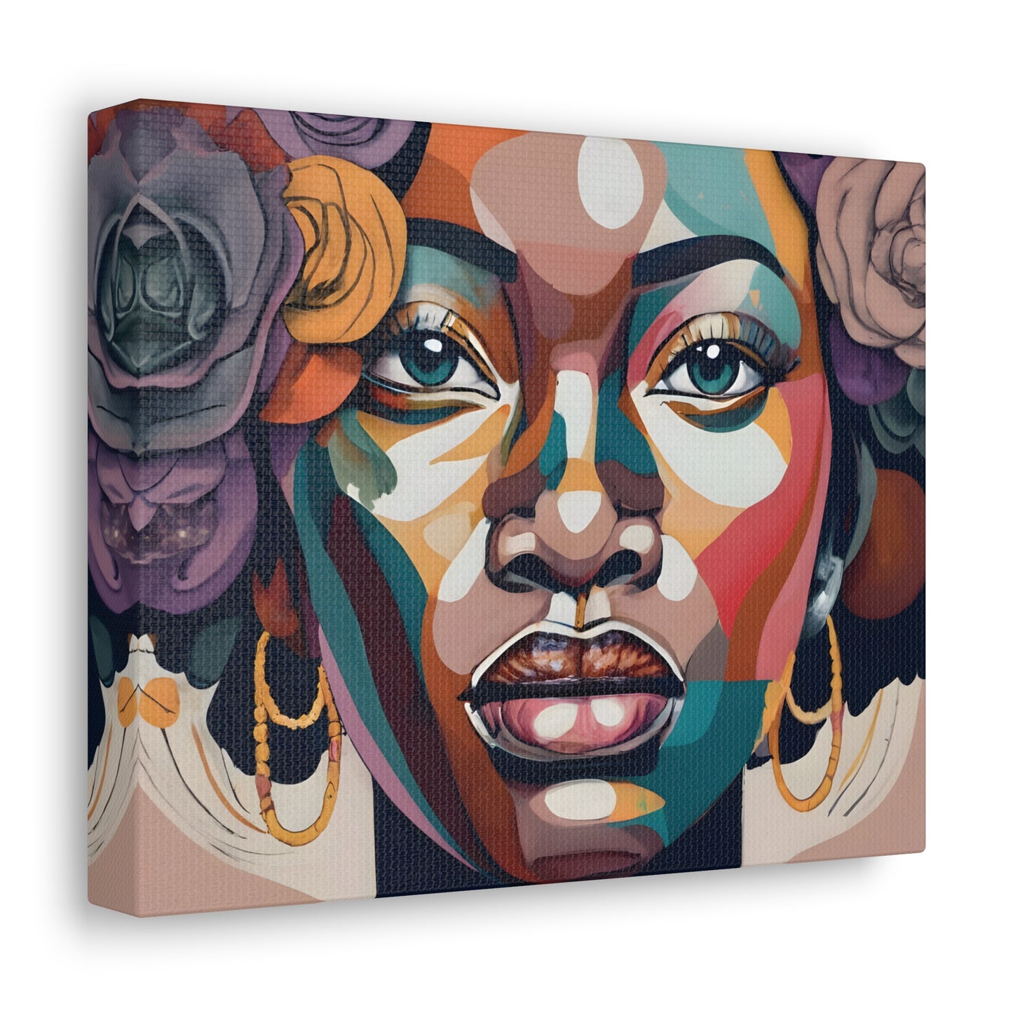 Abstract Africana (Jasmine) - Canvas Print