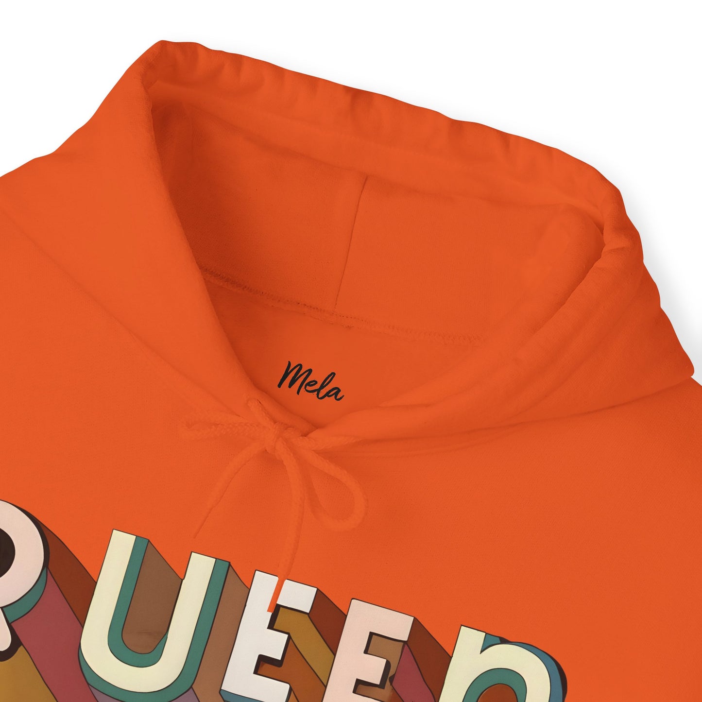 Queen (Disco Script) - Heavy Blend™ Hooded Sweatshirt