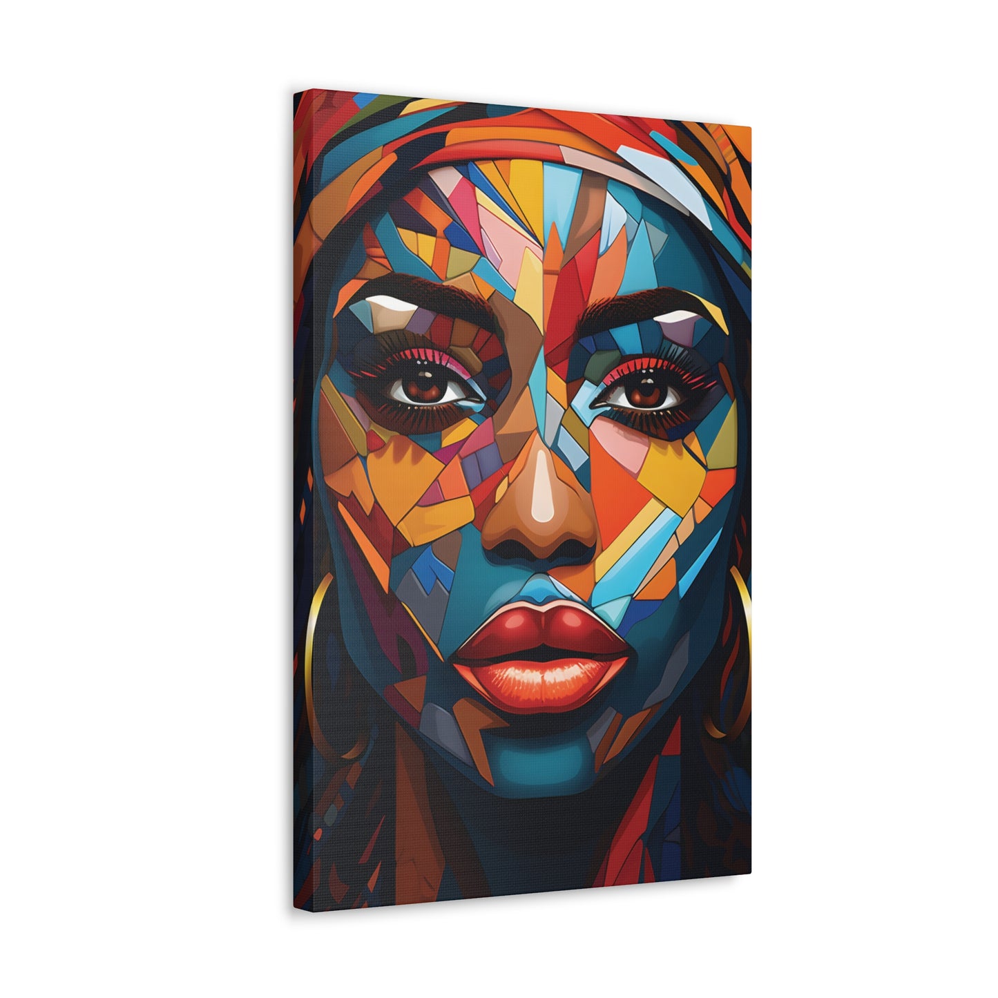 Melanated Mosaic (Amina) - Canvas Print